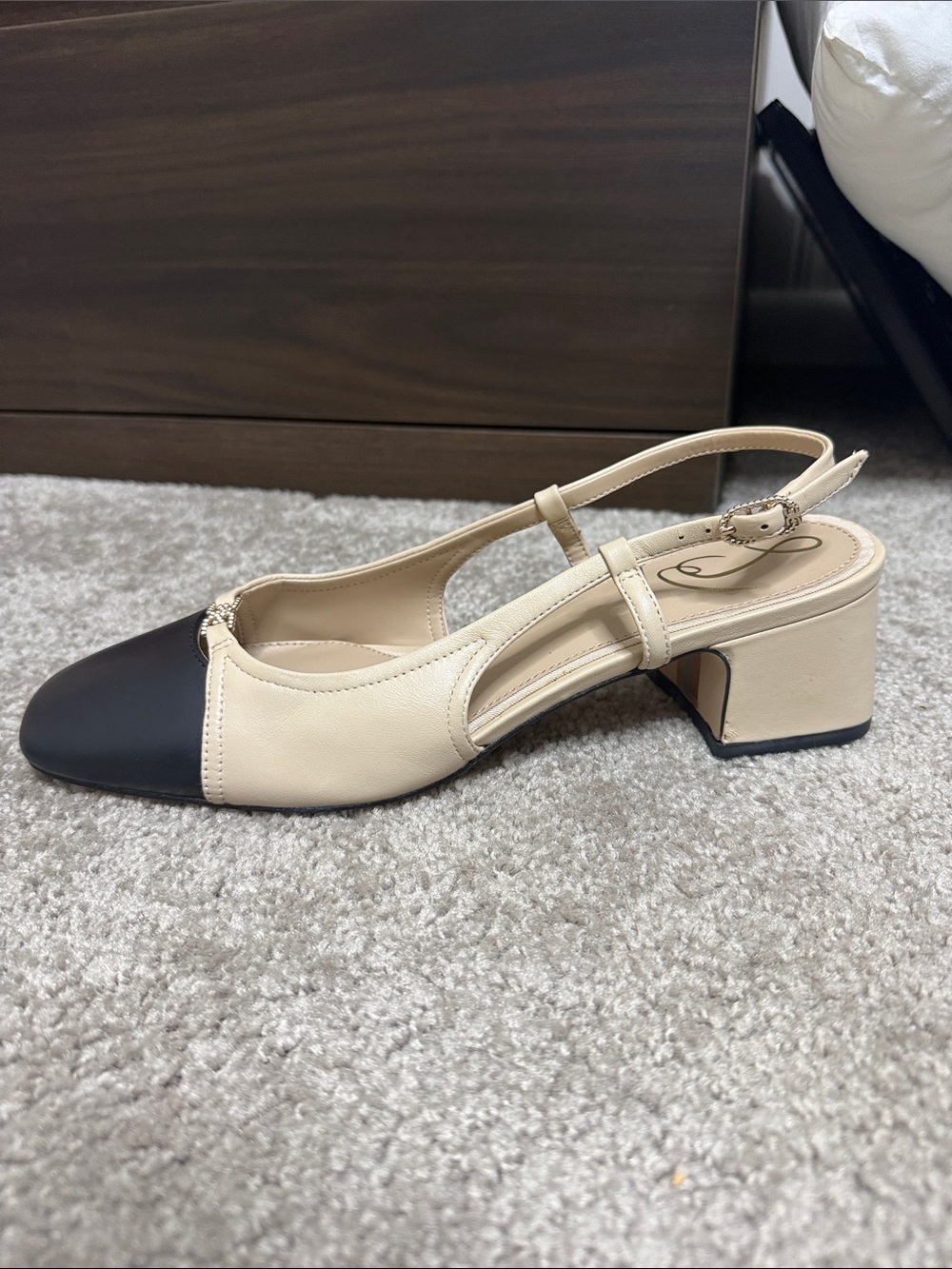 Sam Edelman Women's Kara Cap-Toe Slingback Flats - Picture 2 of 11